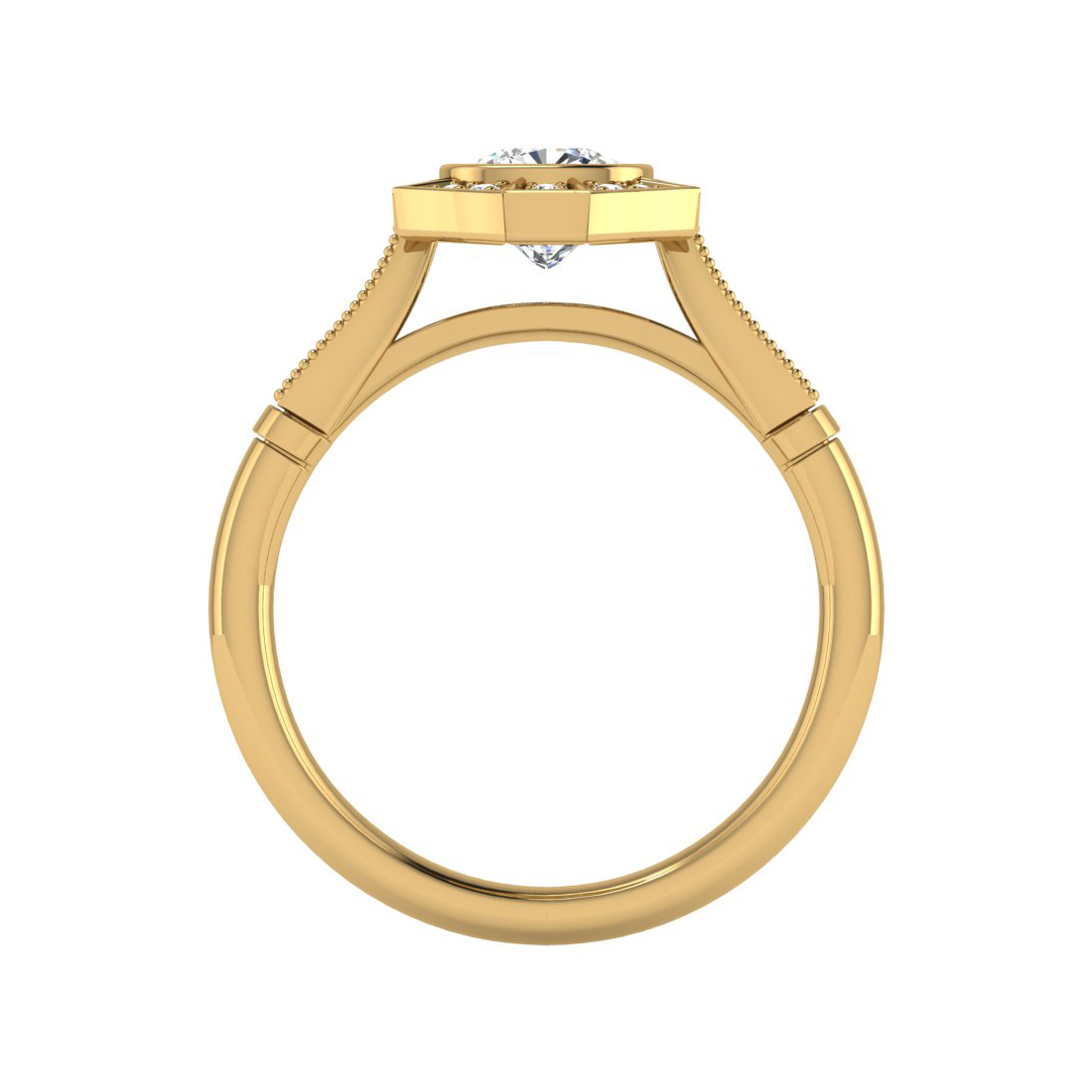 Fatima Halo Engagement Ring